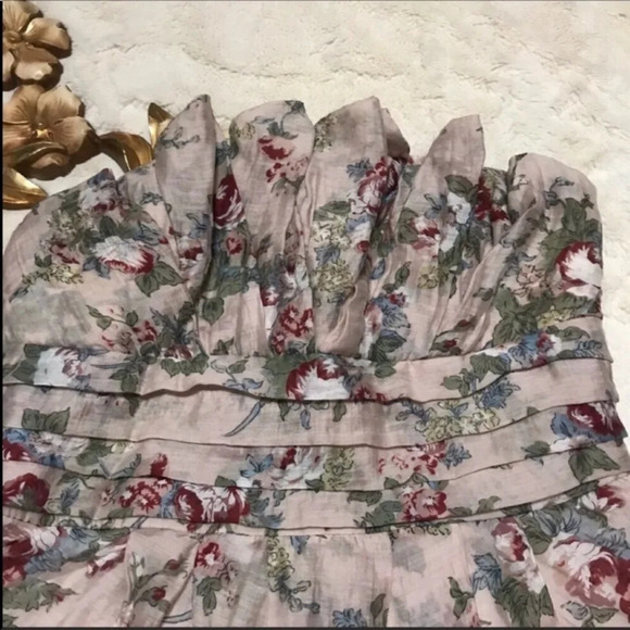 Strapless Floral Dress Size M Style 3380HAU - Picture 3 of 10